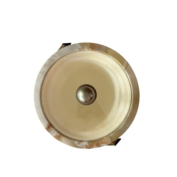 MCM Faux Marble Morgan &Co Ice Bucket | Vintage Bucket Brigade Barware - Picture 3 of 7